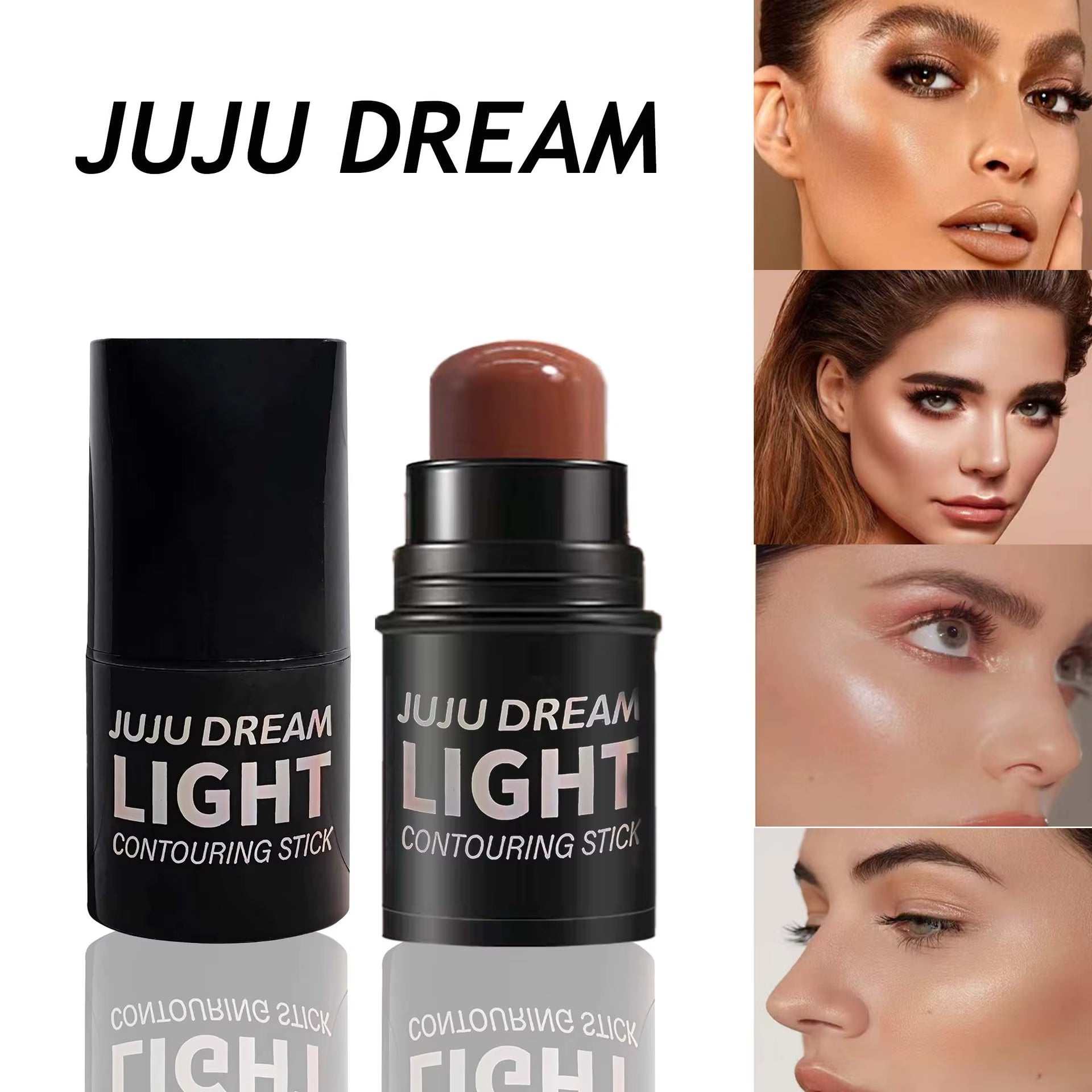 High-Light Trimming Stick Contour Shadow Cream Natural Nude Makeup Three-Dimensional Brightening Lying Silkworm Contour Stick