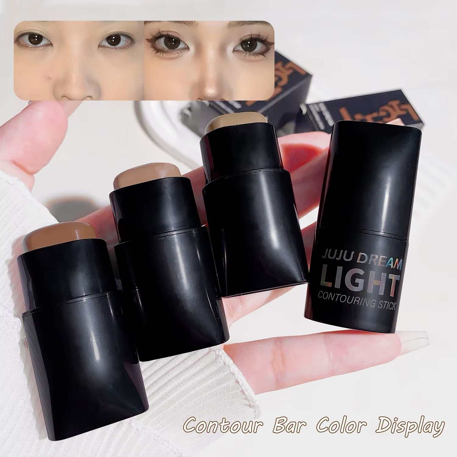 High-Light Trimming Stick Contour Shadow Cream Natural Nude Makeup Three-Dimensional Brightening Lying Silkworm Contour Stick