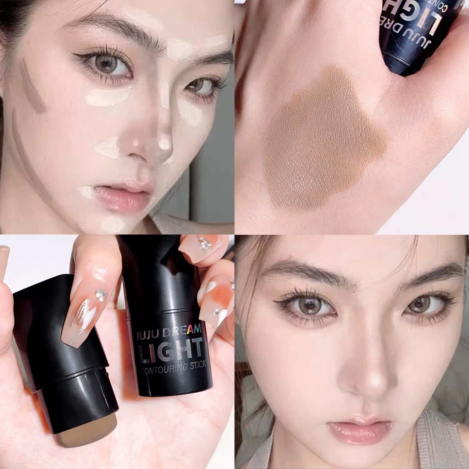 High-Light Trimming Stick Contour Shadow Cream Natural Nude Makeup Three-Dimensional Brightening Lying Silkworm Contour Stick