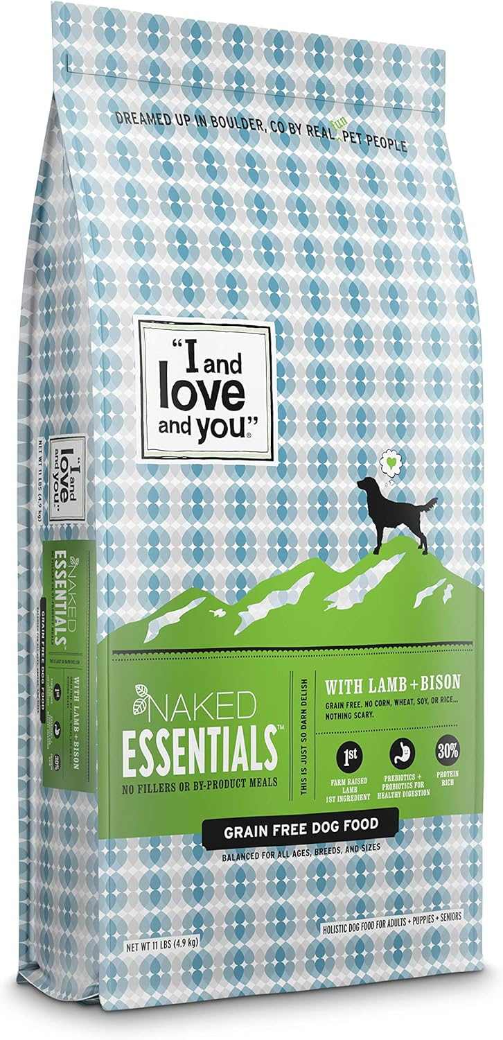 Naked Essentials Dry Dog Food for Puppies - Chicken + Lentils - High Protein, Real Meat, No Fillers, Prebiotics + Probiotics, 4Lb Bag