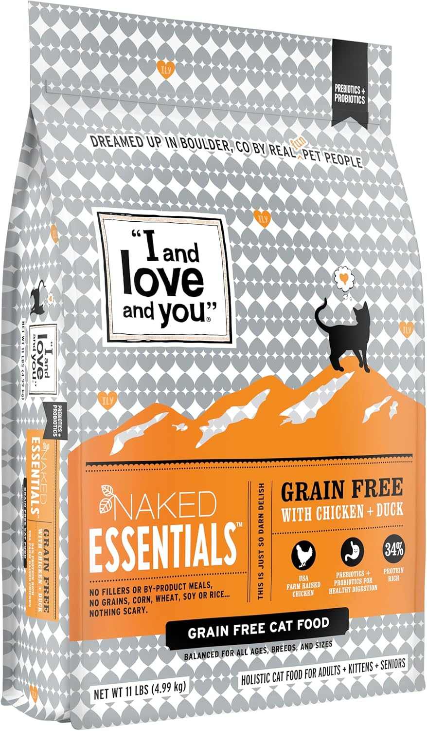 Naked Essentials Dry Cat Food - Salmon + Trout - Grain Free, Real Meat, No Fillers, Prebiotics + Probiotics
