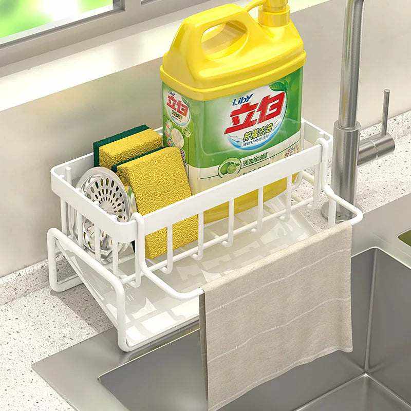 Kitchen Sink Drain Rack – Stainless Steel Sponge holder & Soap Holder.