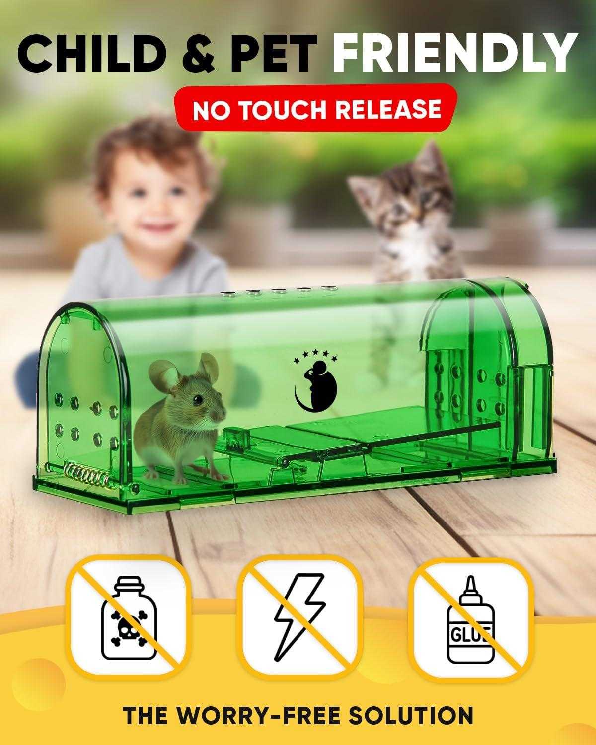 Humane No Kill Live Catch and Release Mouse Traps