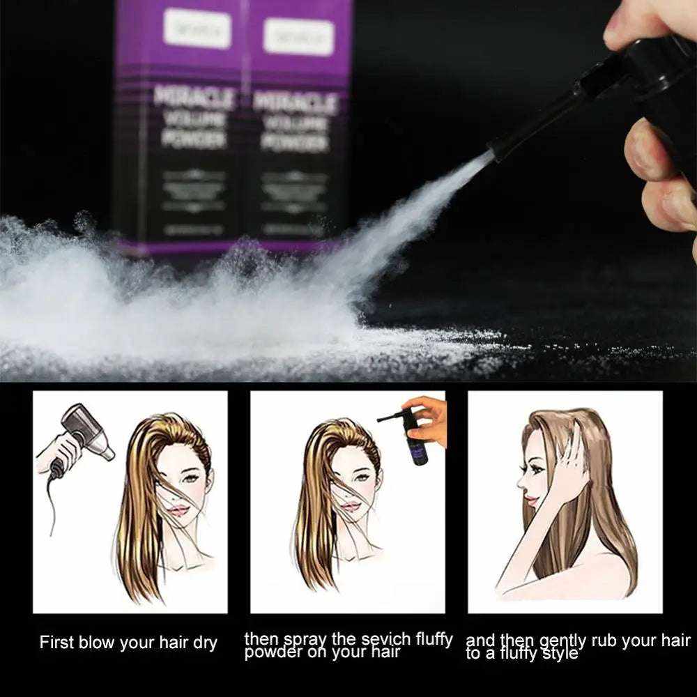 Miracle Fluffy Hair Powder Hair Volume Captures Haircut Unisex Modeling Styling Disposable Hair Quick-Drying Powder Spray
