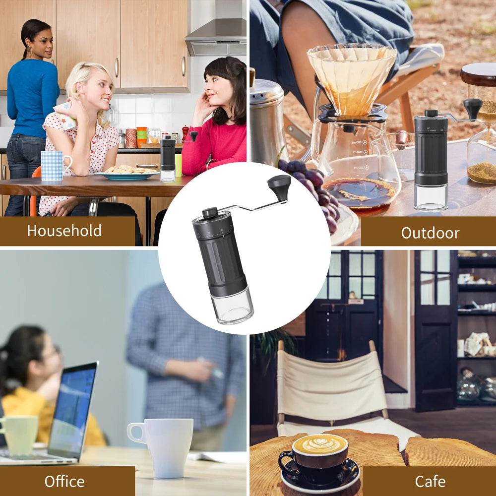 Manual Coffee Grinder External Scale 40 Gear Adjustable Ceramic Grinding Core High-Quality Professional Home Coffee Making Tool