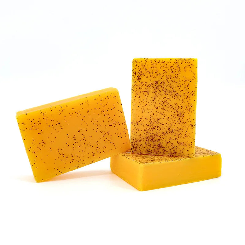 1Pcs Turmeric Natural Bar Soap for Men, Lemon Kojic Acid Soap, Shower and Facial Soap -No Harsh Chemicals 100G