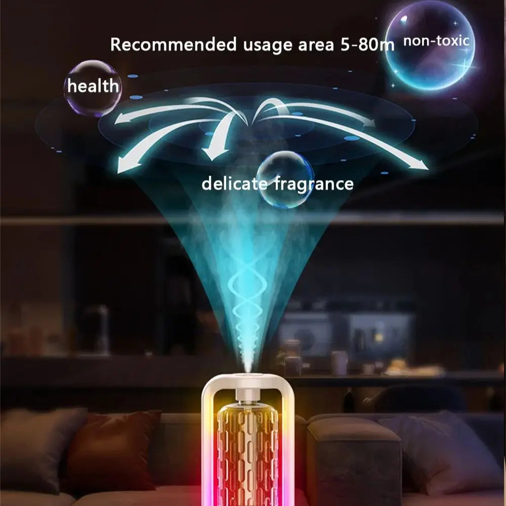 50Ml Wall Mounted Aroma Diffuser Essential Oils Diffuser with Time Setting Air Purifying Fragrance Diffusing for Bedroom Toilet