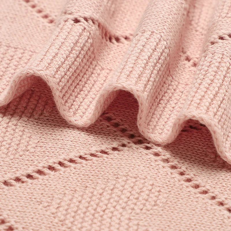 Baby Blankets Super Soft Newborn Cotton Knit Month Stroller Nursery Swaddle Wrap Quilts 90*70Cm Infant Boy Girl Sleeping Covers