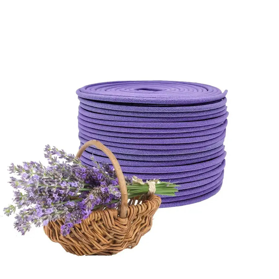 40 Lavender Aromatherapy Coils, Long-Lasting Fragrance Spices Suitable for Air Purification, Yoga, Meditation