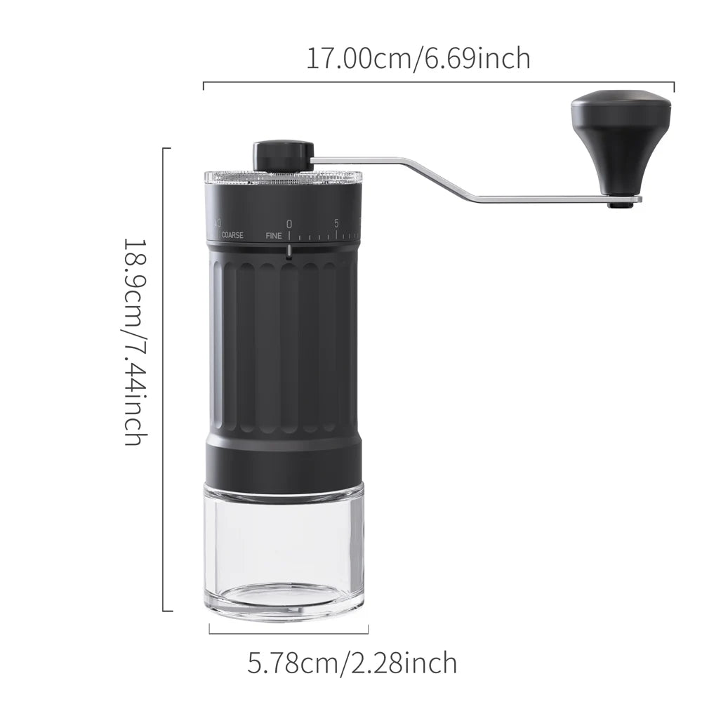 Manual Coffee Grinder External Scale 40 Gear Adjustable Ceramic Grinding Core High-Quality Professional Home Coffee Making Tool