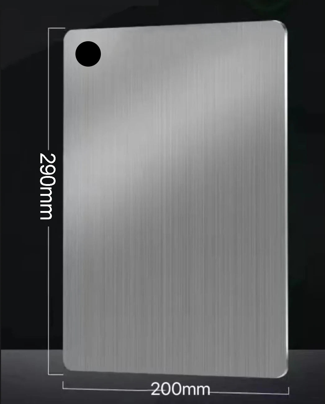 5 Size 304 Stainless Steel Thickened Cutting Board Antibacterial Mildew-Proof Kneading Dough Board Kitchen Fruit Vegetable
