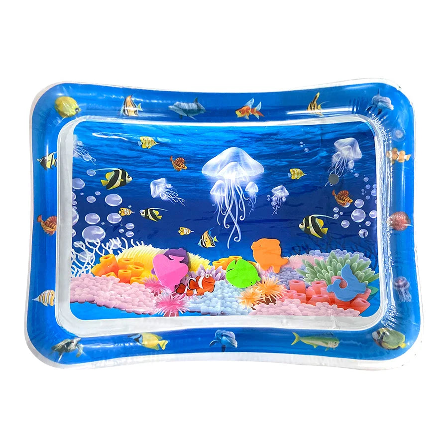 Baby Water Play Mat Inflatable Cushion PVC Infant Tummy Time Toddler Water Pad for Kids Early Education Developing Activity Toys