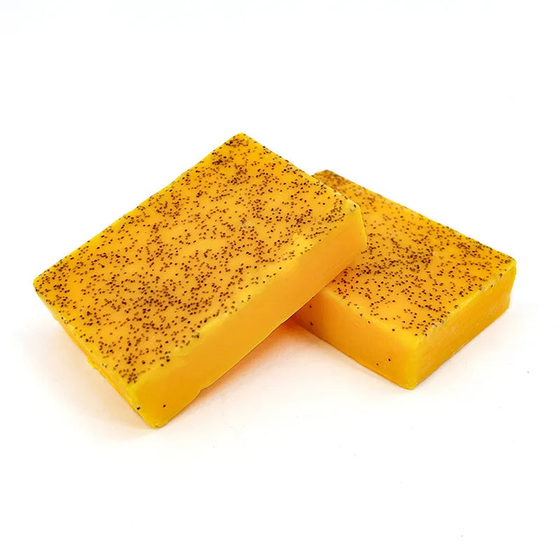 1Pcs Turmeric Natural Bar Soap for Men, Lemon Kojic Acid Soap, Shower and Facial Soap -No Harsh Chemicals 100G