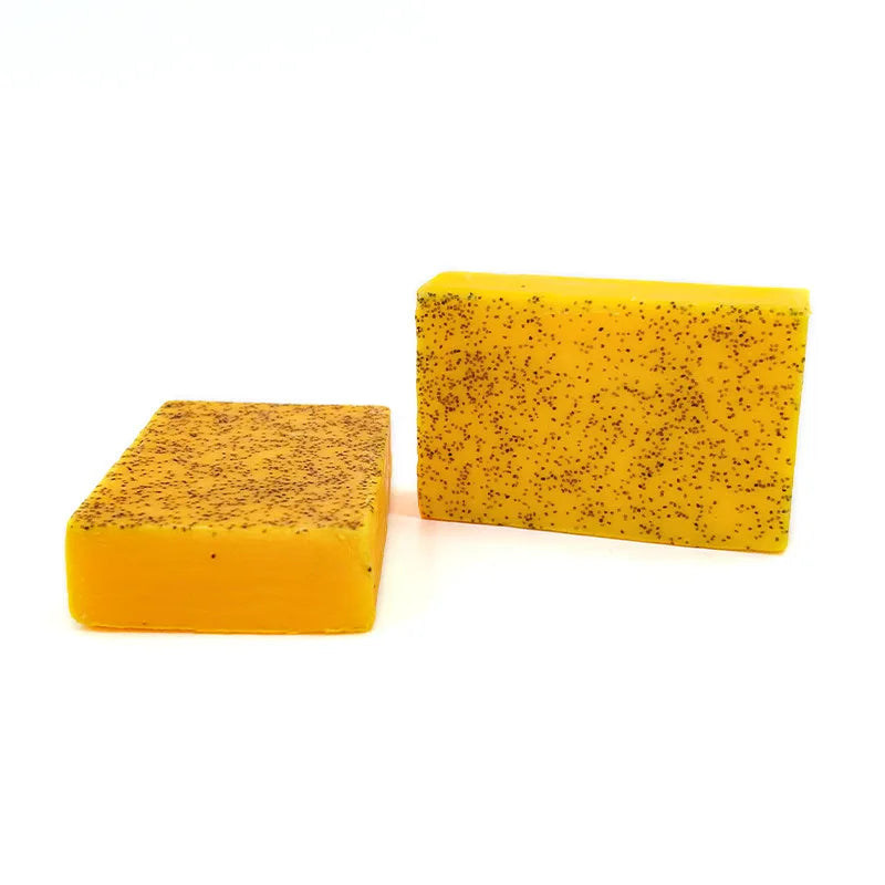 1Pcs Turmeric Natural Bar Soap for Men, Lemon Kojic Acid Soap, Shower and Facial Soap -No Harsh Chemicals 100G