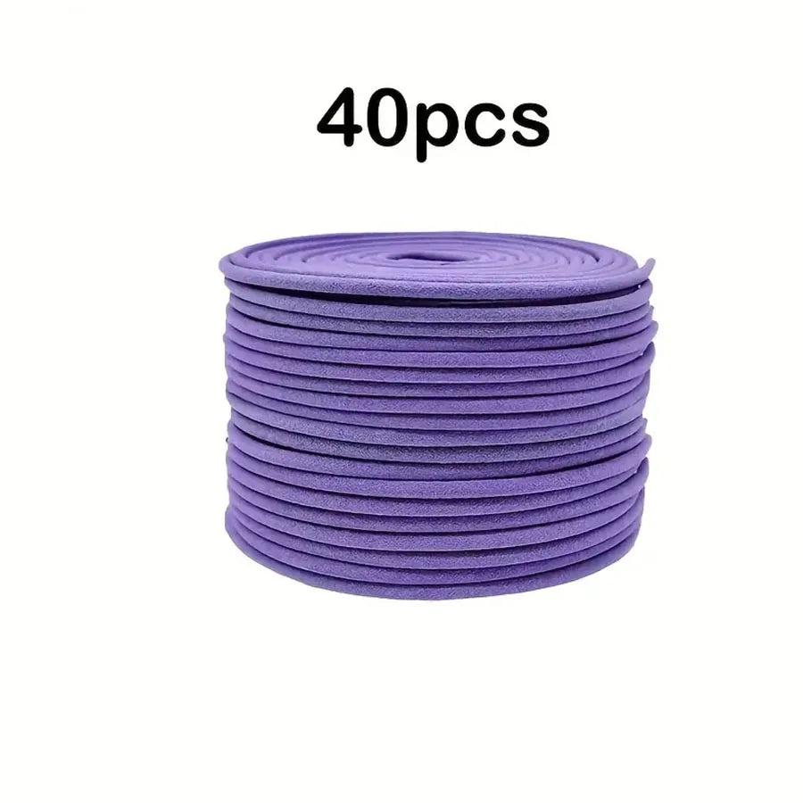 40 Lavender Aromatherapy Coils, Long-Lasting Fragrance Spices Suitable for Air Purification, Yoga, Meditation