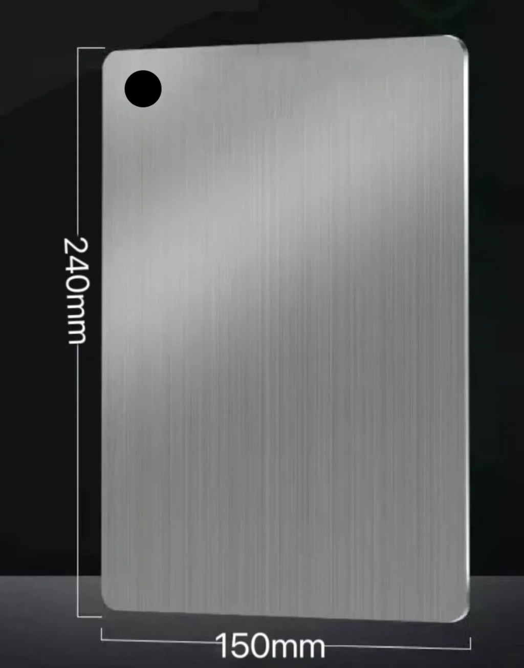 5 Size 304 Stainless Steel Thickened Cutting Board Antibacterial Mildew-Proof Kneading Dough Board Kitchen Fruit Vegetable