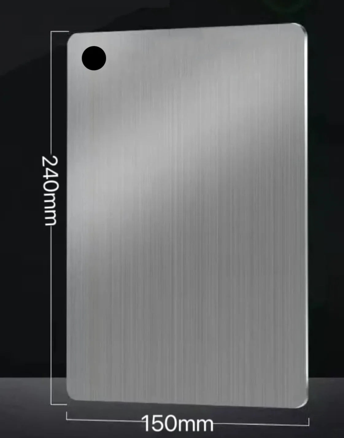 5 Size 304 Stainless Steel Thickened Cutting Board Antibacterial Mildew-Proof Kneading Dough Board Kitchen Fruit Vegetable