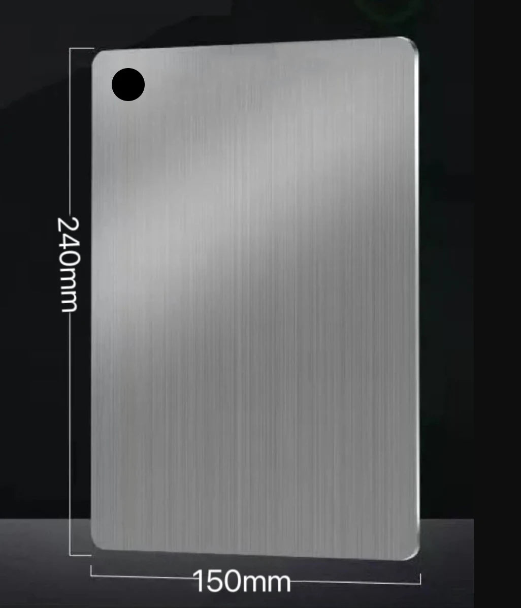 5 Size 304 Stainless Steel Thickened Cutting Board Antibacterial Mildew-Proof Kneading Dough Board Kitchen Fruit Vegetable