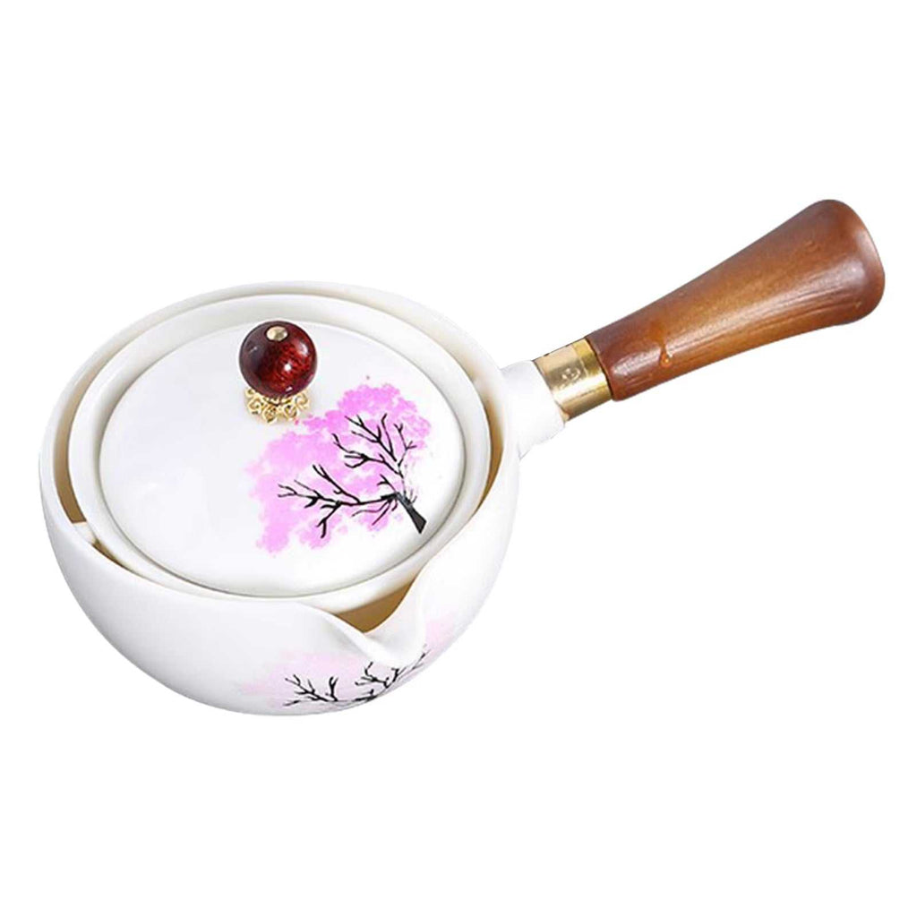 Porcelain Gongfu 360-Degree Rotation Tea Pot