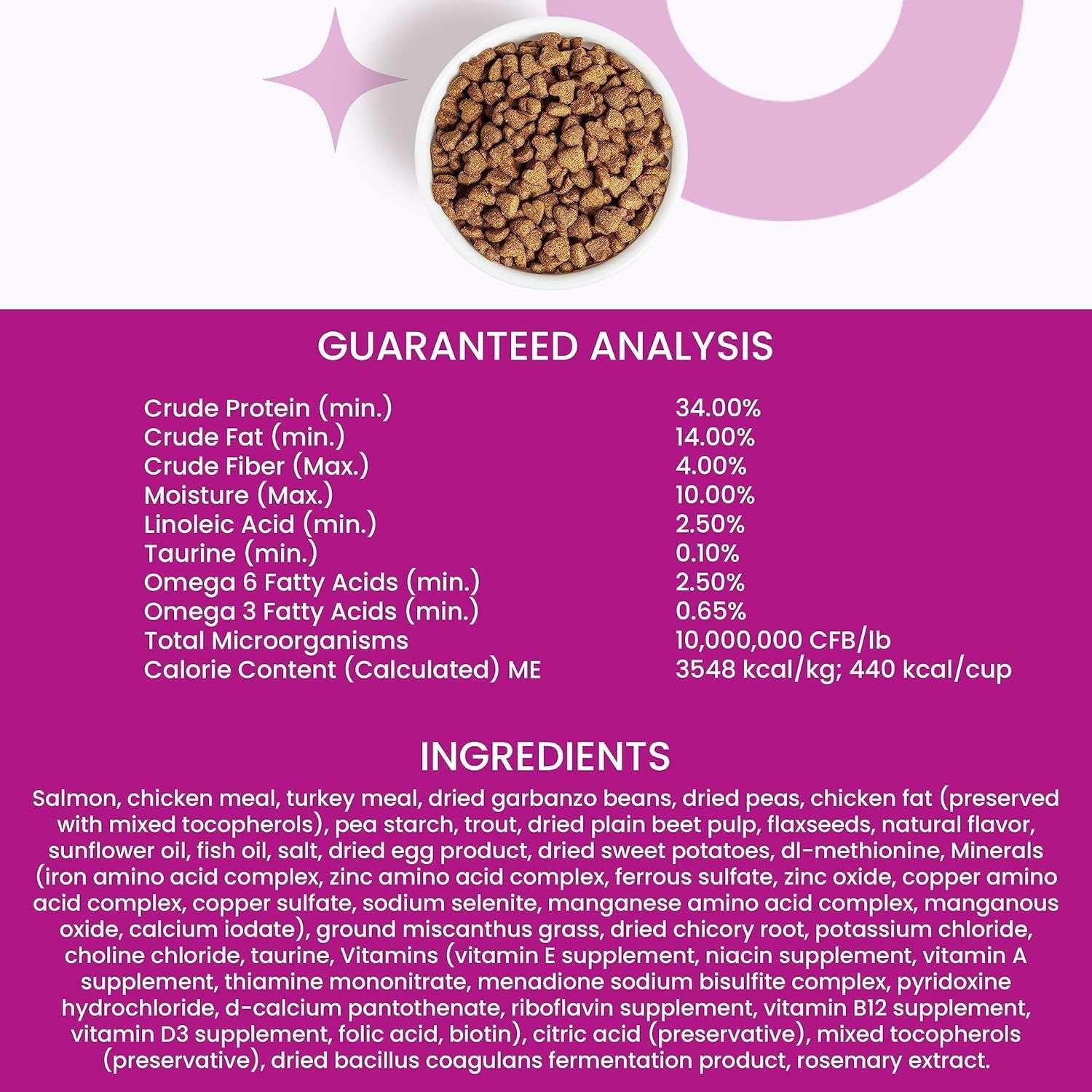 Naked Essentials Dry Cat Food - Salmon + Trout - Grain Free, Real Meat, No Fillers, Prebiotics + Probiotics