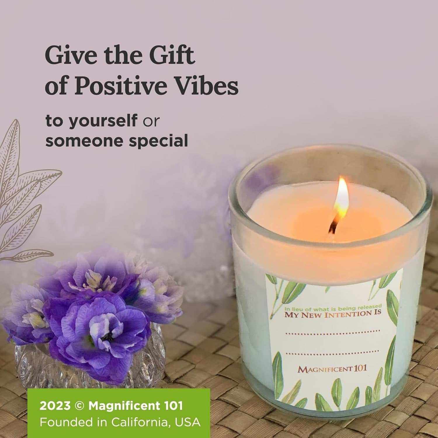 Set of 3 Long Lasting Pure Sage Smudge Candles - 42 Hour Burn, 3.5 Oz Each, Made with Soy Wax and Herb, Ideal for House Energy Cleansing, Meditation & Manifestation